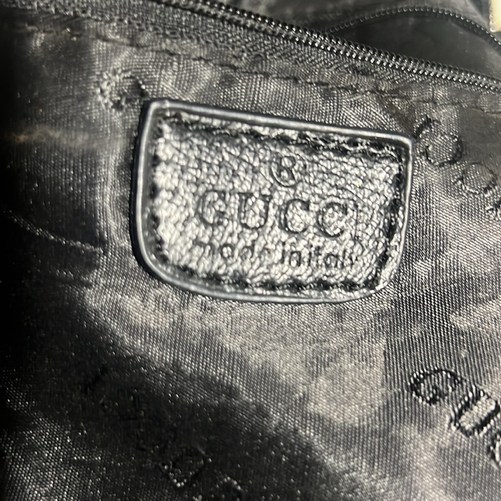 Gucci GG Canvas Horsebit Chain Black Bag $450 OBO. Missing Some Hardware - Picture 9 of 13